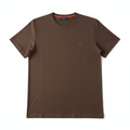 Tricou premium maro Zegna cu fundal alb