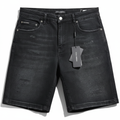 Dolce & Gabbana Black Distressed Denim Shorts