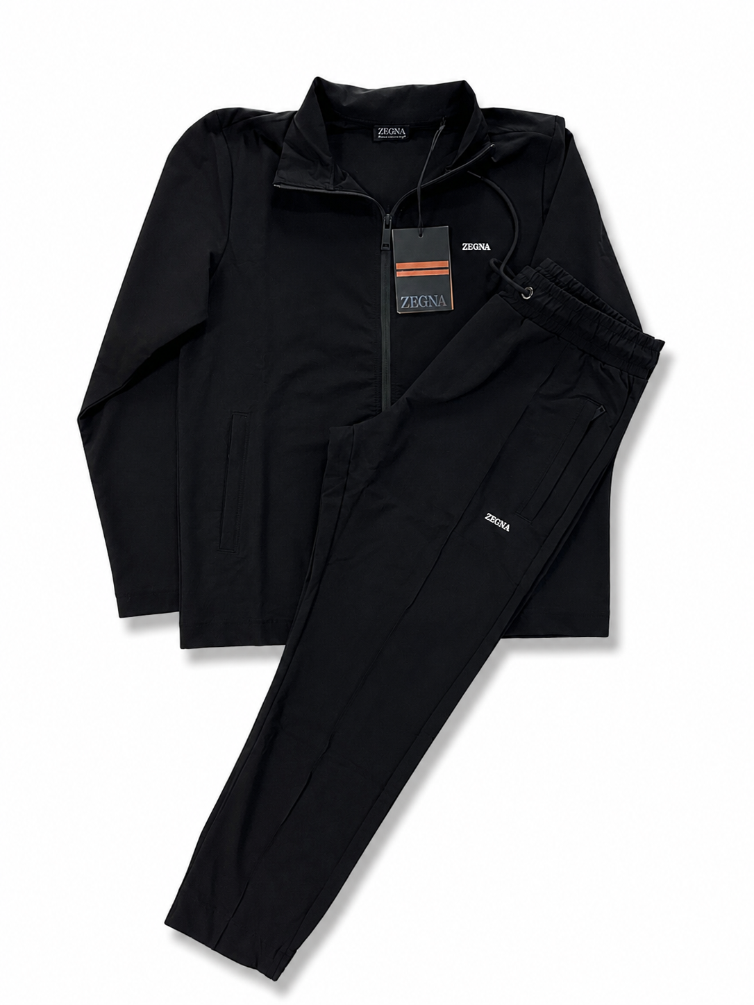 Trening Premium Negru - Jachetă și Pantaloni